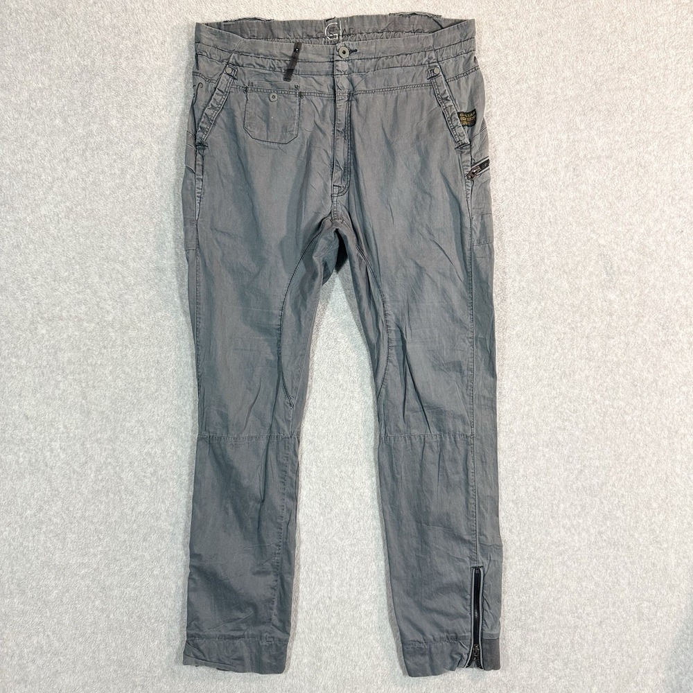 G-Star Women’s Gray Track Pants with Ankle Zips